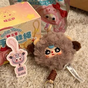Baby Three phone lanyard! 🫠 She is a goat with SPECIAL CRYING EYES! 👀 ✨✨✨